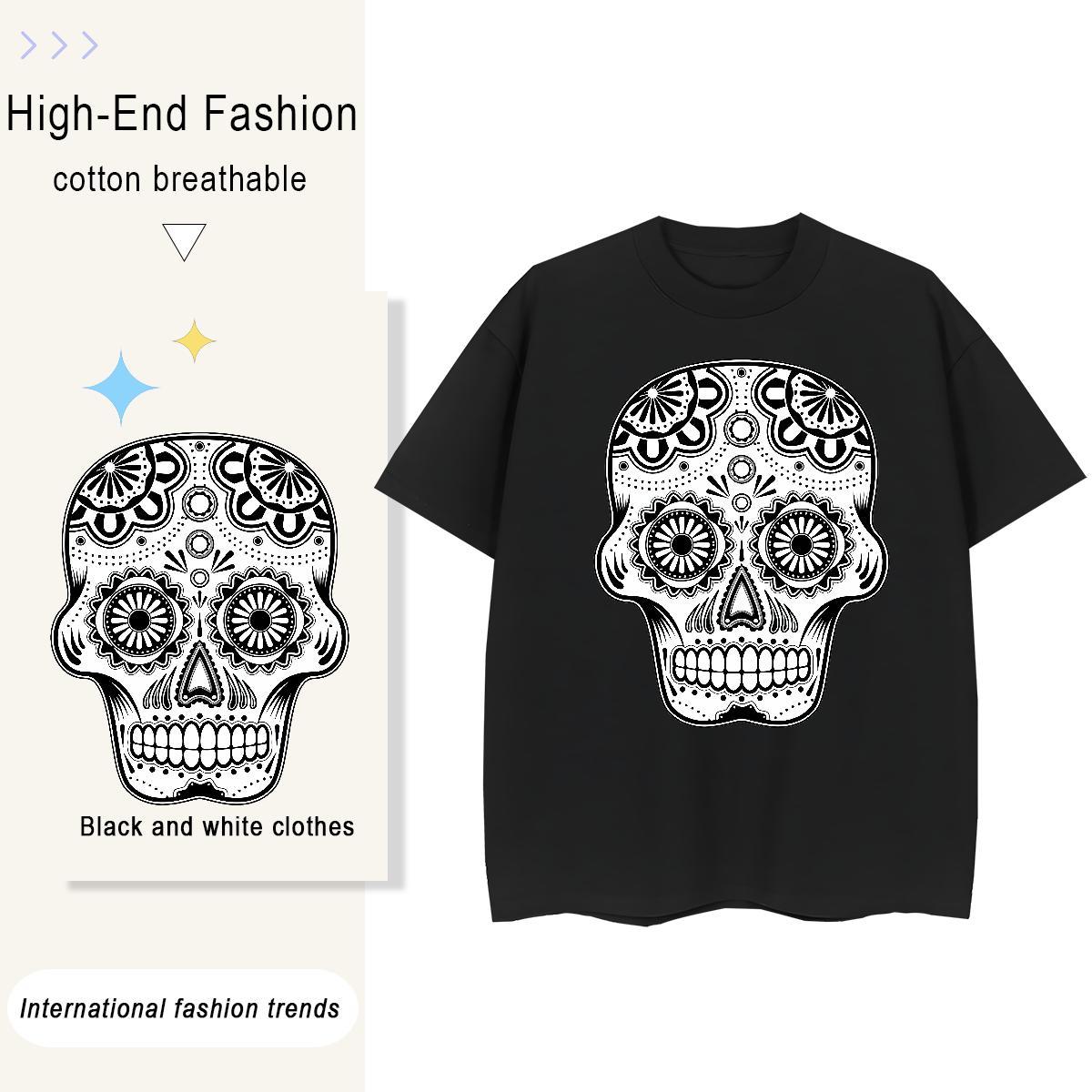 Stylist T Shirts Women 230g Cotton Short sleeve Soft Daily Wear monster Woman Tshirt Nice Cartoon Printing L-4XL Top Tees