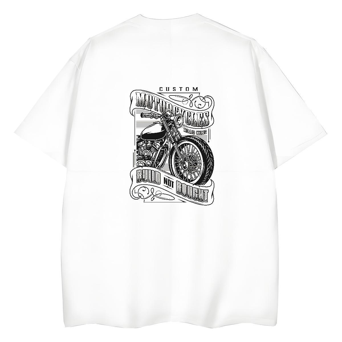Stylist Woman T Shirts 230g 100% Cotton Breathable Sports Street Wear Motorcycle Lady T shirt Popular Anime Polos