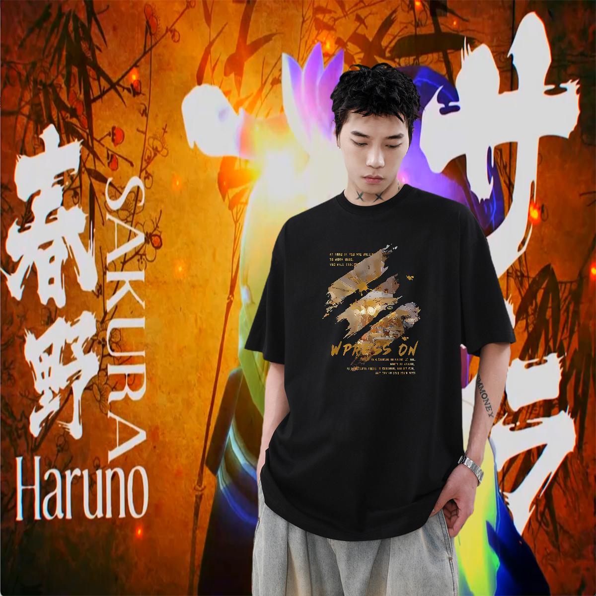 New Designer Outdoor Men Clothes T-Shirt painting Breathable Short Sleeve 100% Cotton 230g T-Shirts Cool DIY Printed Tees Shirts