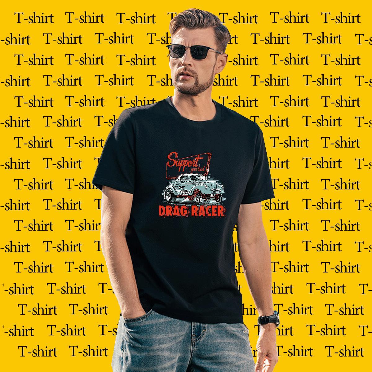 Wholesale Mens Tshirts Beach 230g Pure Cotton White Plus Size Crew Neck car Men T Shirts 2024 Top Tees