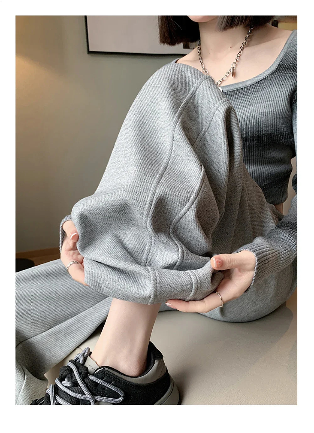 Blue Korean Fresh Drape Effect High Waist Trouser Fashion Female Summer Baggy Wide Leg Pants Street Classic Women Sweatpants Y2k 240821