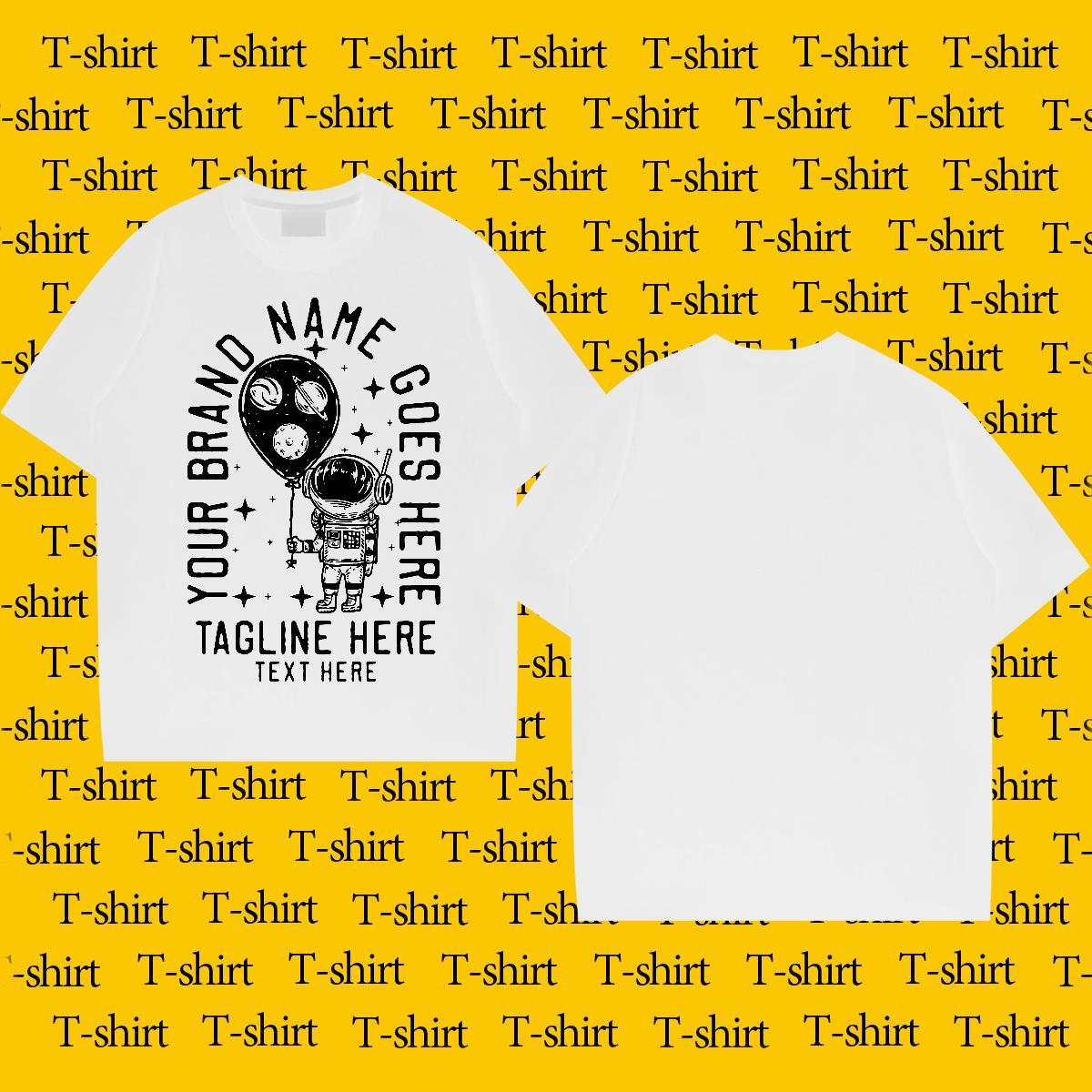 Popular Mens Tshirts Hip Hop Street 230g Pure Cotton Oversized 3XL 4XL Crew Neck Breathable spaceman T Shirts Men Designer Fashion Tee Shirt