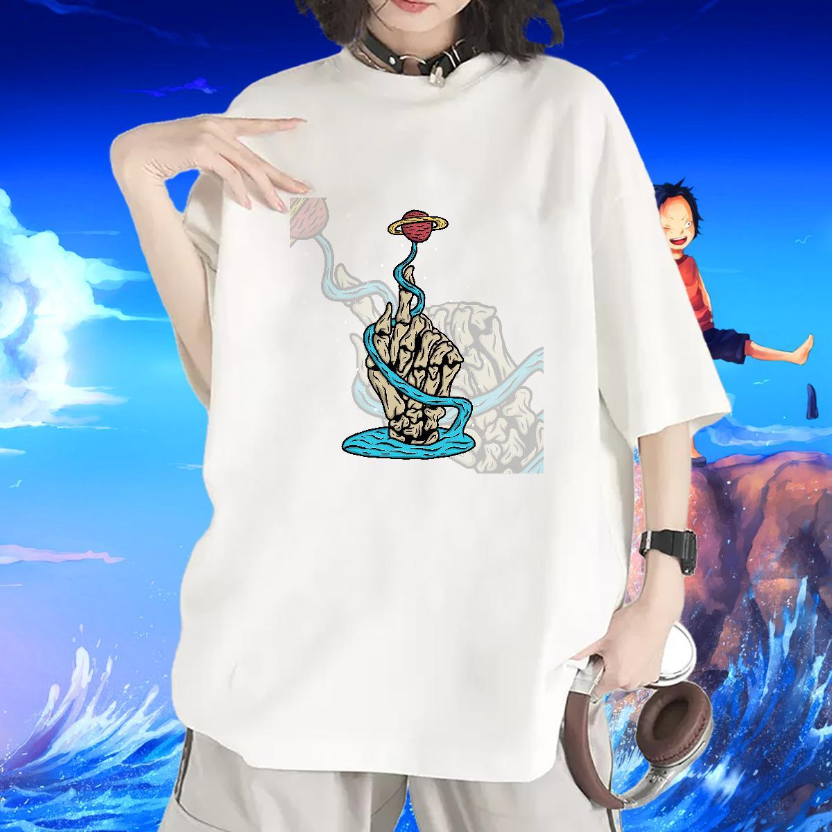 Casual New T Shirt For Woman Breathable 230g Cotton Tshirt for Man Woman Black Oversized ET Sports Street Wear Loose Tee Shirt