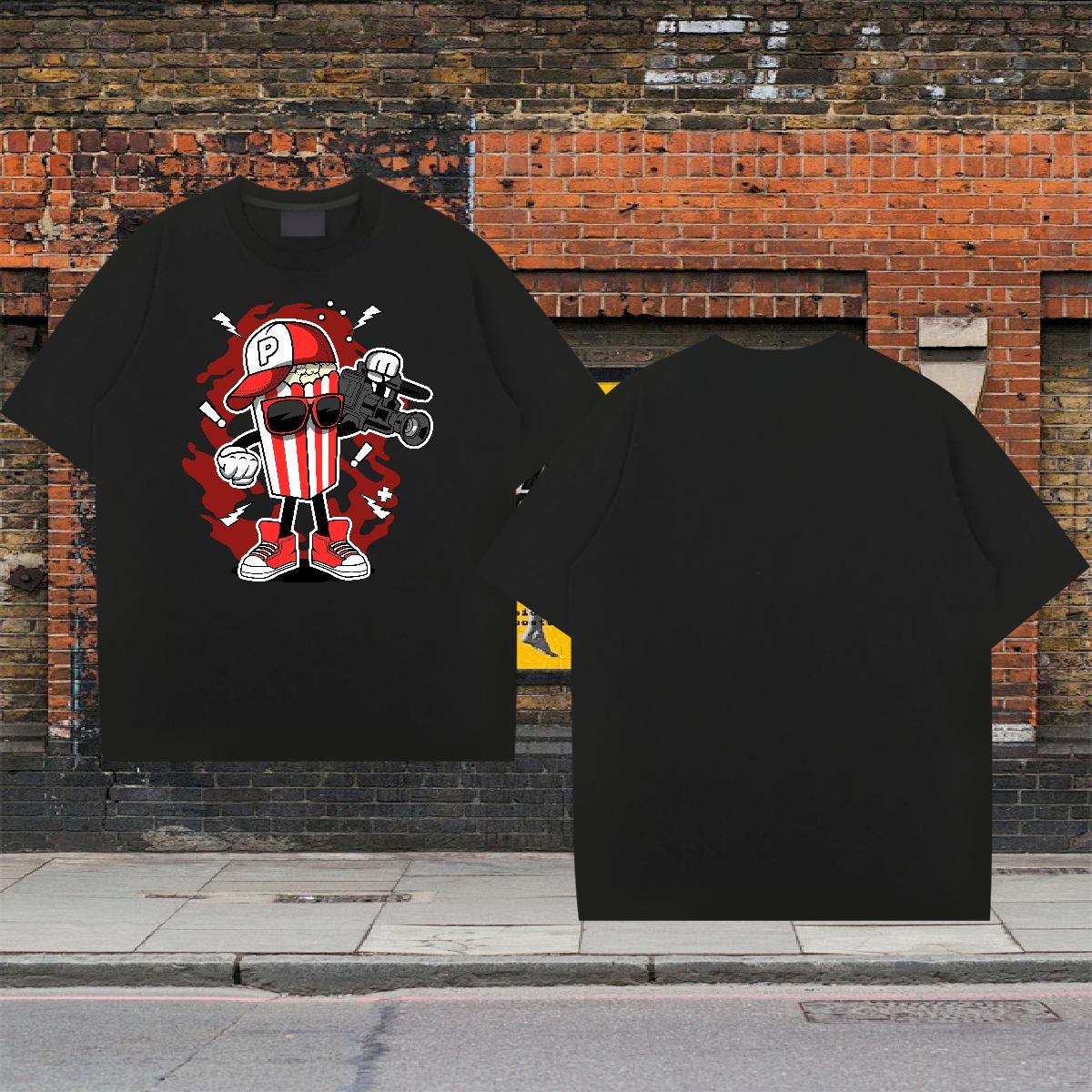 Designer Men Tops Tees Beach 230g Pure Cotton Custom Print Plus Size Breathable Short Sleeve camera T-Shirts for Men 2024 DIY Top Tees
