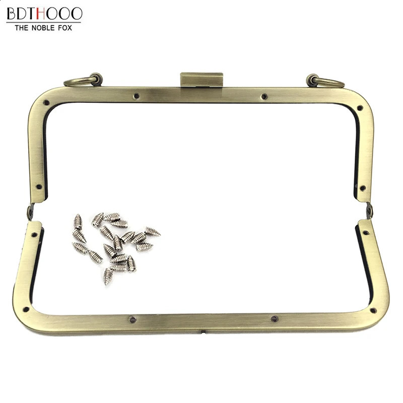 10 pieces of 21.5cm metal handbag frame wallet womens clutch bag accessories kissing buckle lock accessories 240821