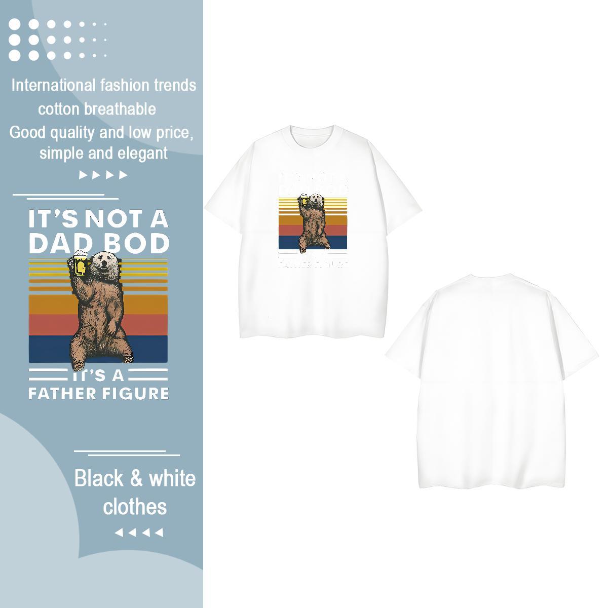 DIY T Shirt For Woman Breathable Short Sleeve 230g Pure Cotton Woman Tshirt Plus Size Custom bear Daily Wear Wholesale Tops