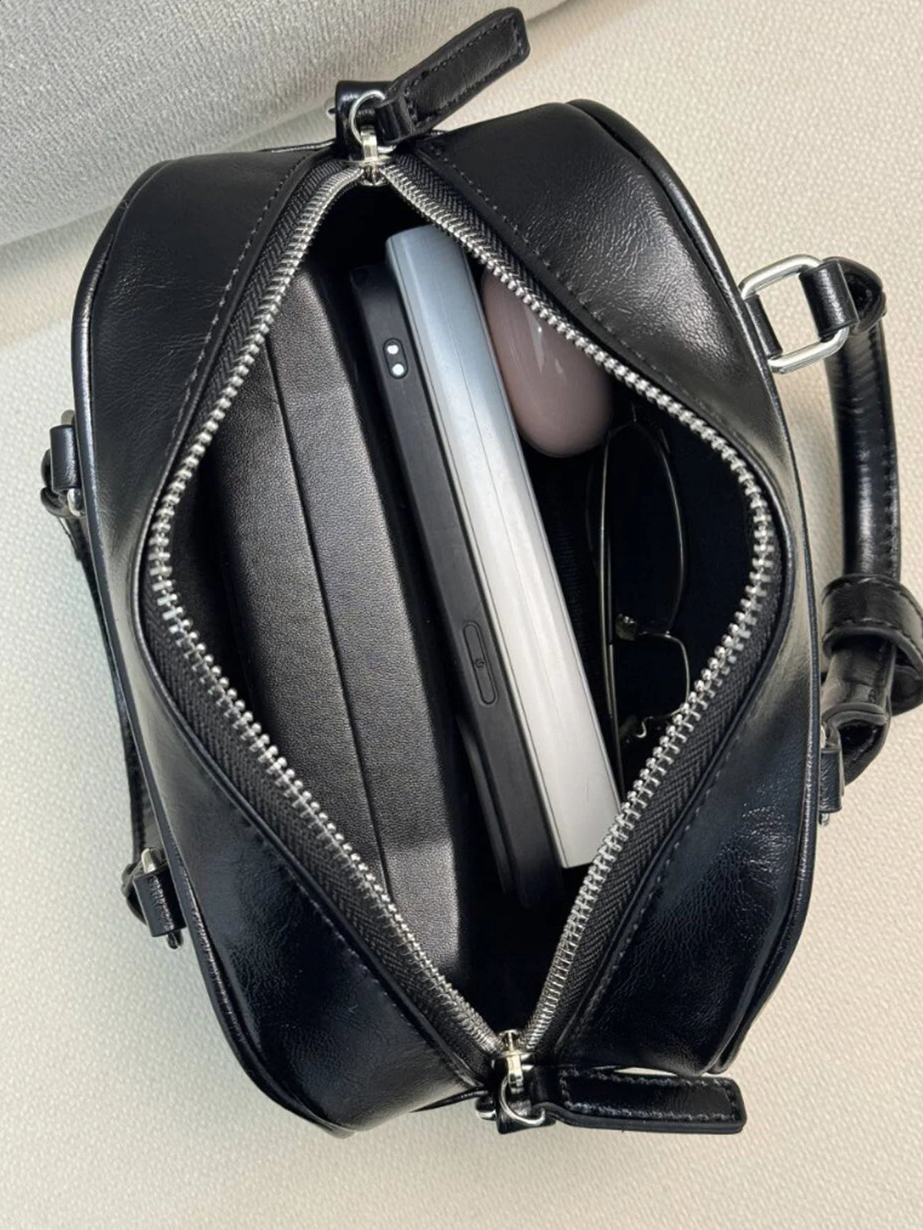 Small n One Shoulder Crossbody Boston Bag for Women 2024 Retro High end Handheld Square 240821