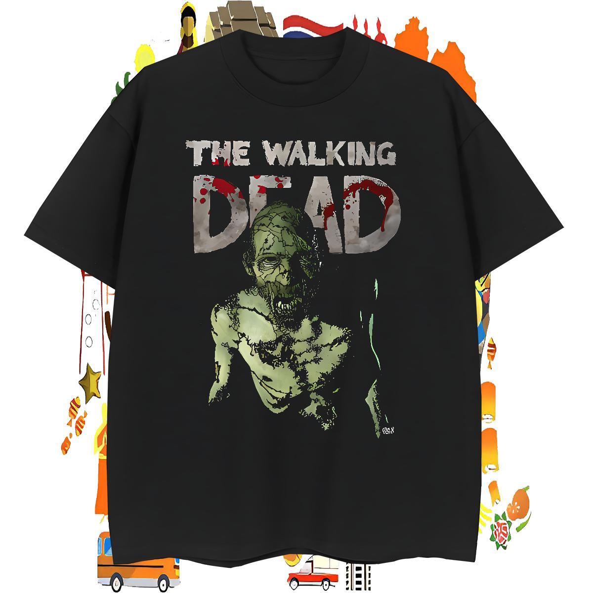 Fashion Design Couples T Shirts 230g 100% Cotton Street Casual skull O Neck Short Sleeves T Shirt For Man Cool Design Asian Size Clothings