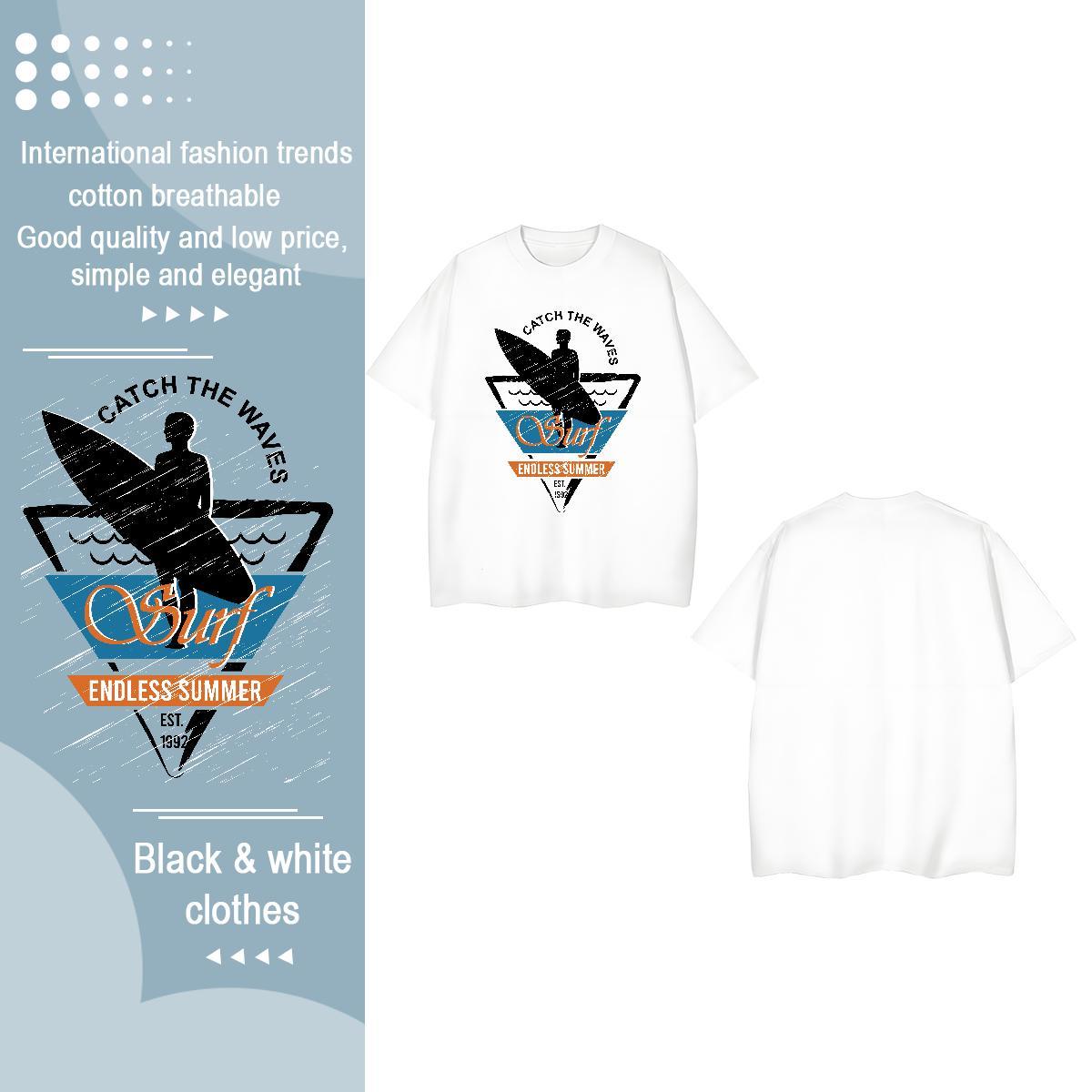 2024 Casual Womens T Shirts Crew Neck Breathable 100% Cotton 230g Tshirt for Man Woman DIY Logo person Outdoor Unisex Tops