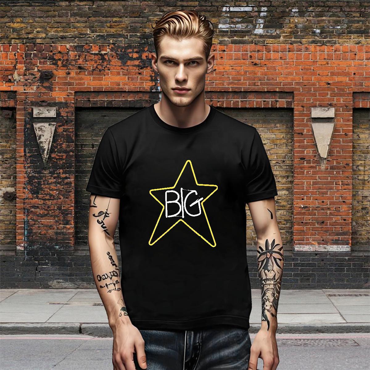 Wholesale Men Tops Tees Street 230g 100% Cotton DIY Printed O Neck Short Sleeves letter T shirt Classic Casual Wear