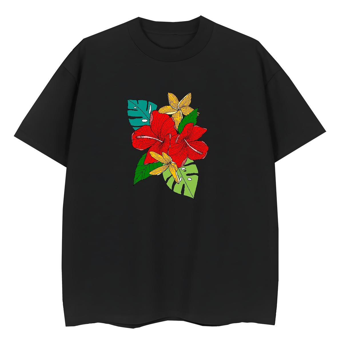 New T shirt Breathable Short Sleeve 230g 100% Cotton Unisex Tshirts DIY Logo painting Spring Summer Brand Tops