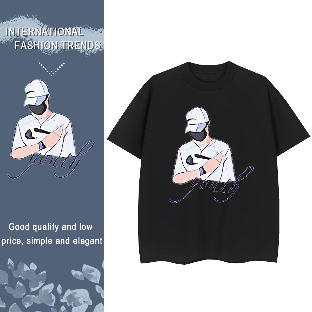 Loose Women Tshirts 100% Cotton 230g icon Casual Women T Shirts Breathable Crew Neck White Plus Size Tees