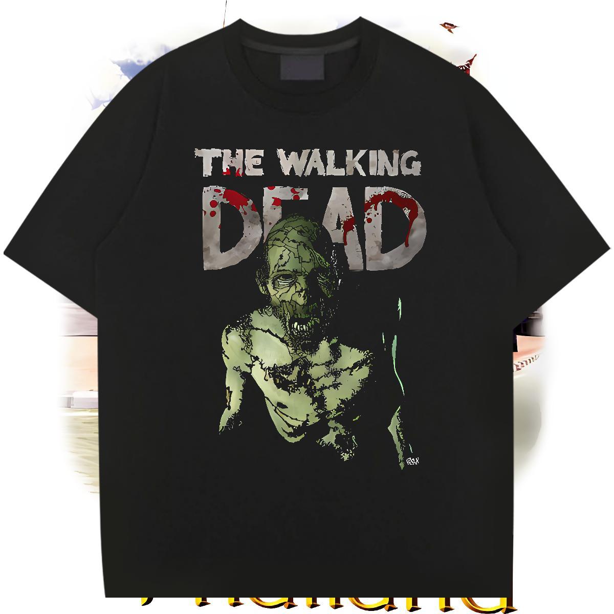 Designer Fashion Men Tees 230g Cotton Street Wear skull O-Neck Short Sleeve Men T Shirts High Quality Customized Print Clothings