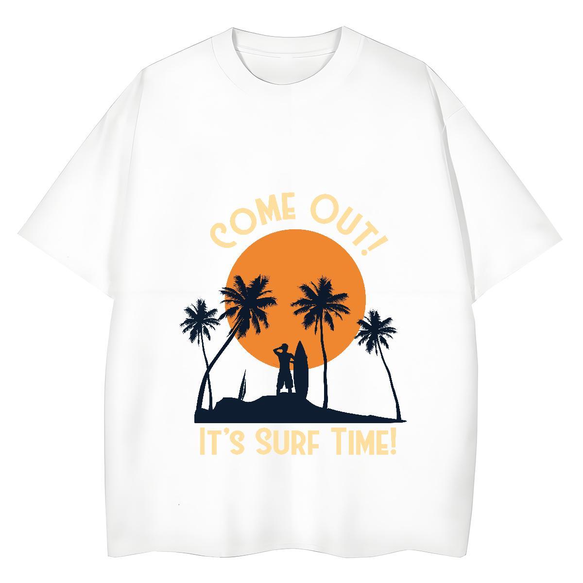 Female Couples T Shirts 230g 100% Cotton sun Street Womens T Shirts Short sleeve Soft Oversized L-4XL Top Shirts