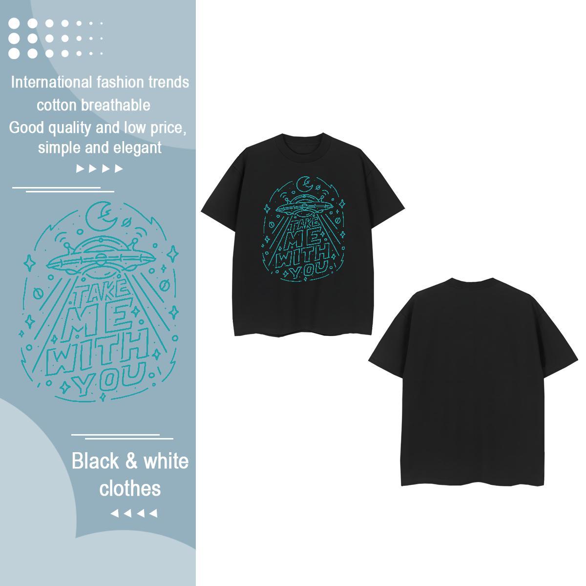 Fashion Woman T Shirts Crew Neck Breathable 230g Pure Cotton Women Tees Custom Print Oversized ET Summer Casual 5A Polos
