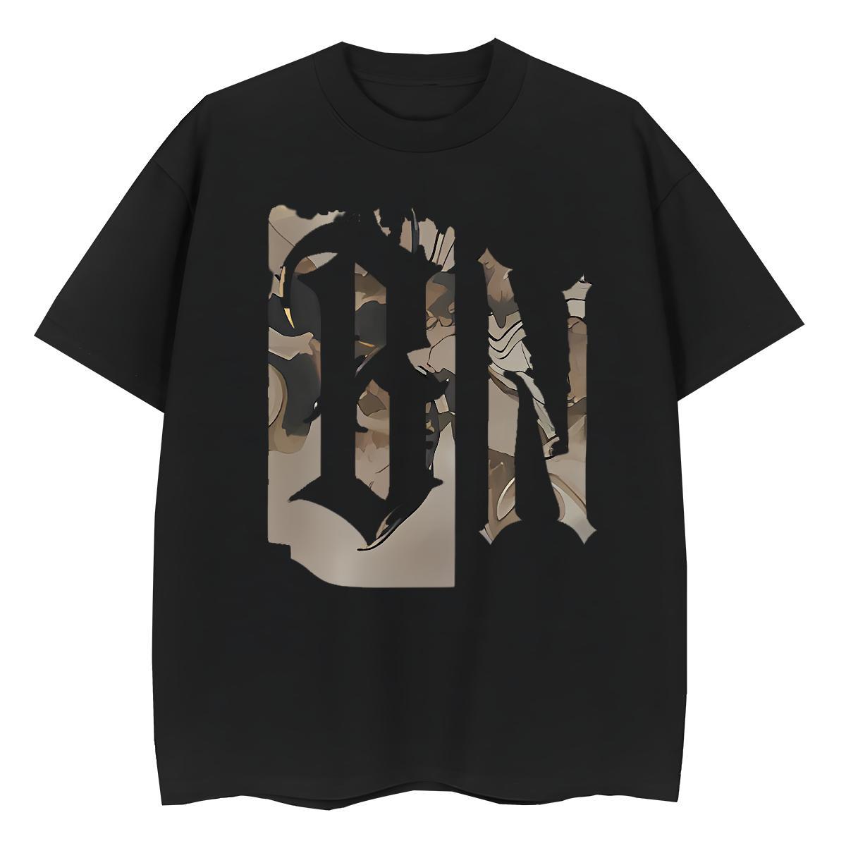 Loose fit Unisex Tshirts 100% Cotton 230g letter Daily Outfit T Shirt For Woman O-Neck Short Sleeve Floral Print Tees
