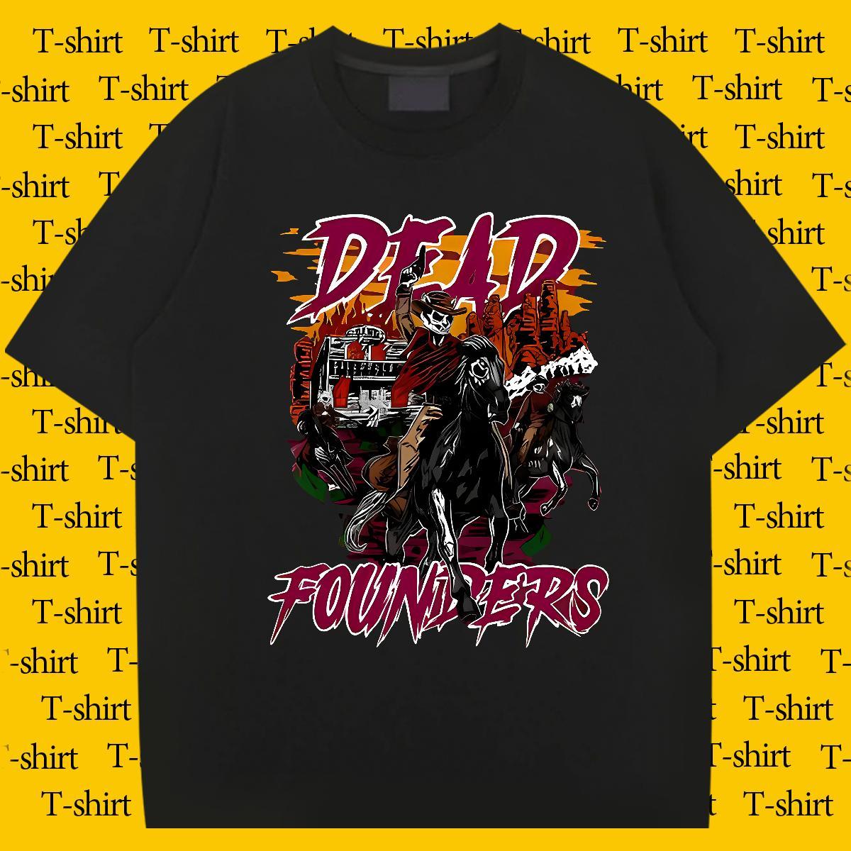 Loose Fit skull T shirt Sport Couples T Shirts 230g Pure Cotton Designer Fashion Round Neck Short Sleeve Custom Print Oversized Tops Tees