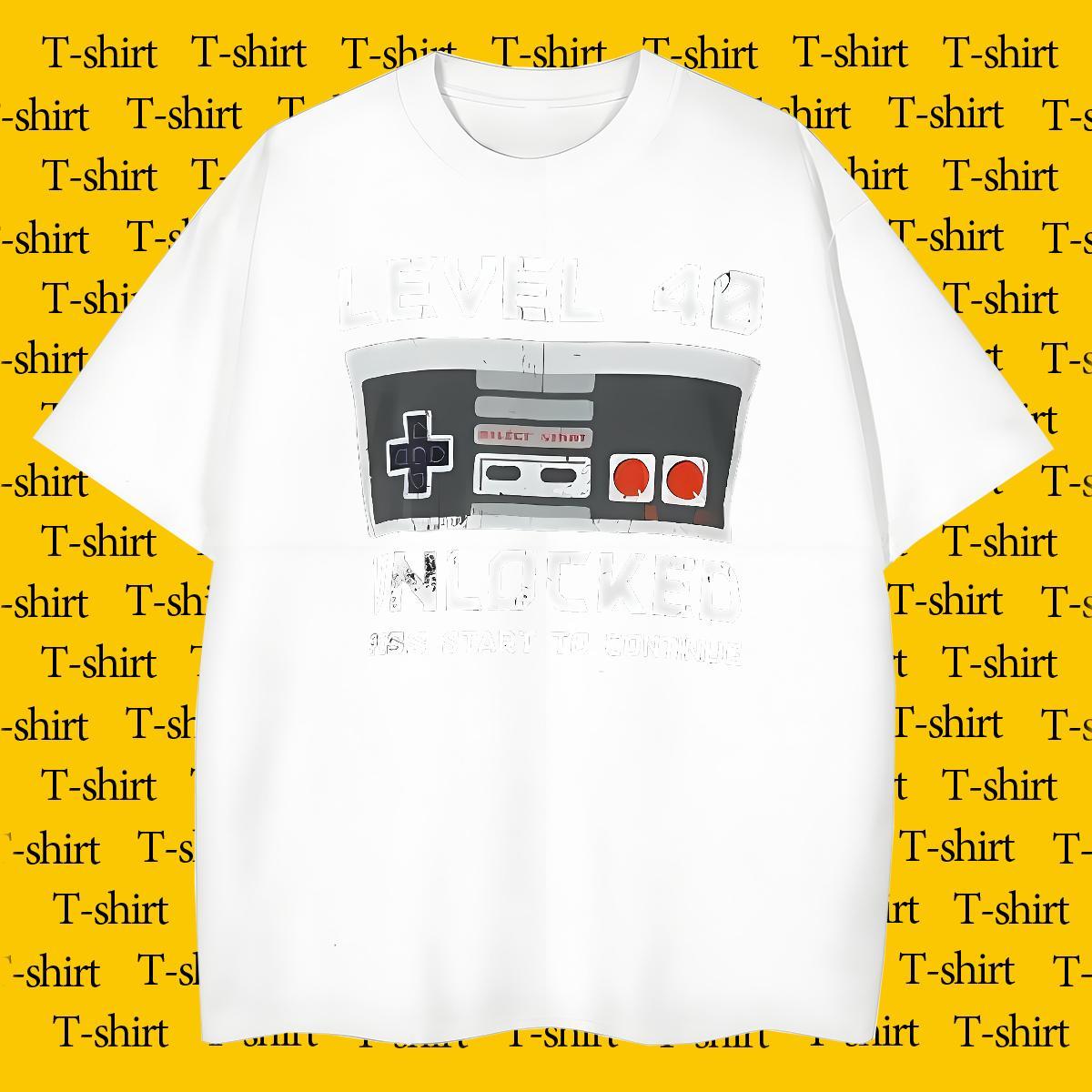 TOP Quality Tshirts Casual 230g 100% Cotton White Plus Size Breathable Crew Neck letter T Shirts Men Classic Casual Tees Shirts