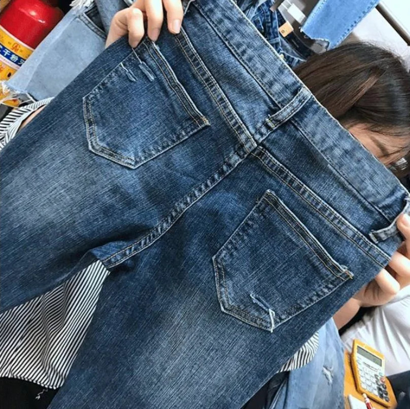 Skinny Ripped Jeans Women Spring Summer Autumn Selling Womens Casual Cute Denim Pants Female Wholesale Z260313