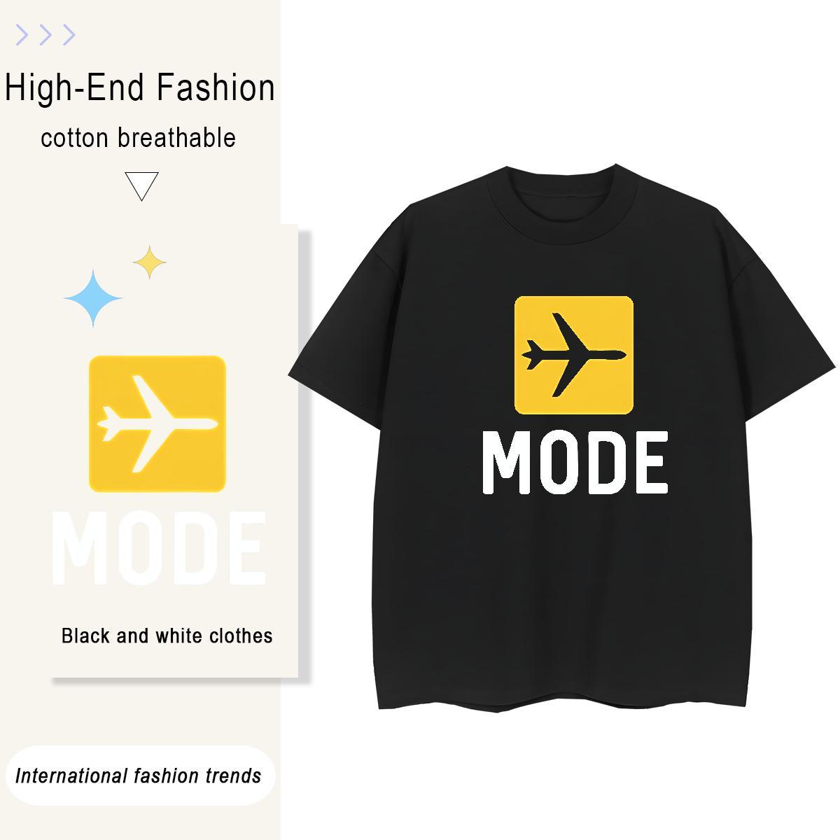 Comfortable Tshirt for Man Woman 230g Cotton letter Outdoor T-Shirts for Women Crew Neck DIY Anime Printed Tees Shirts
