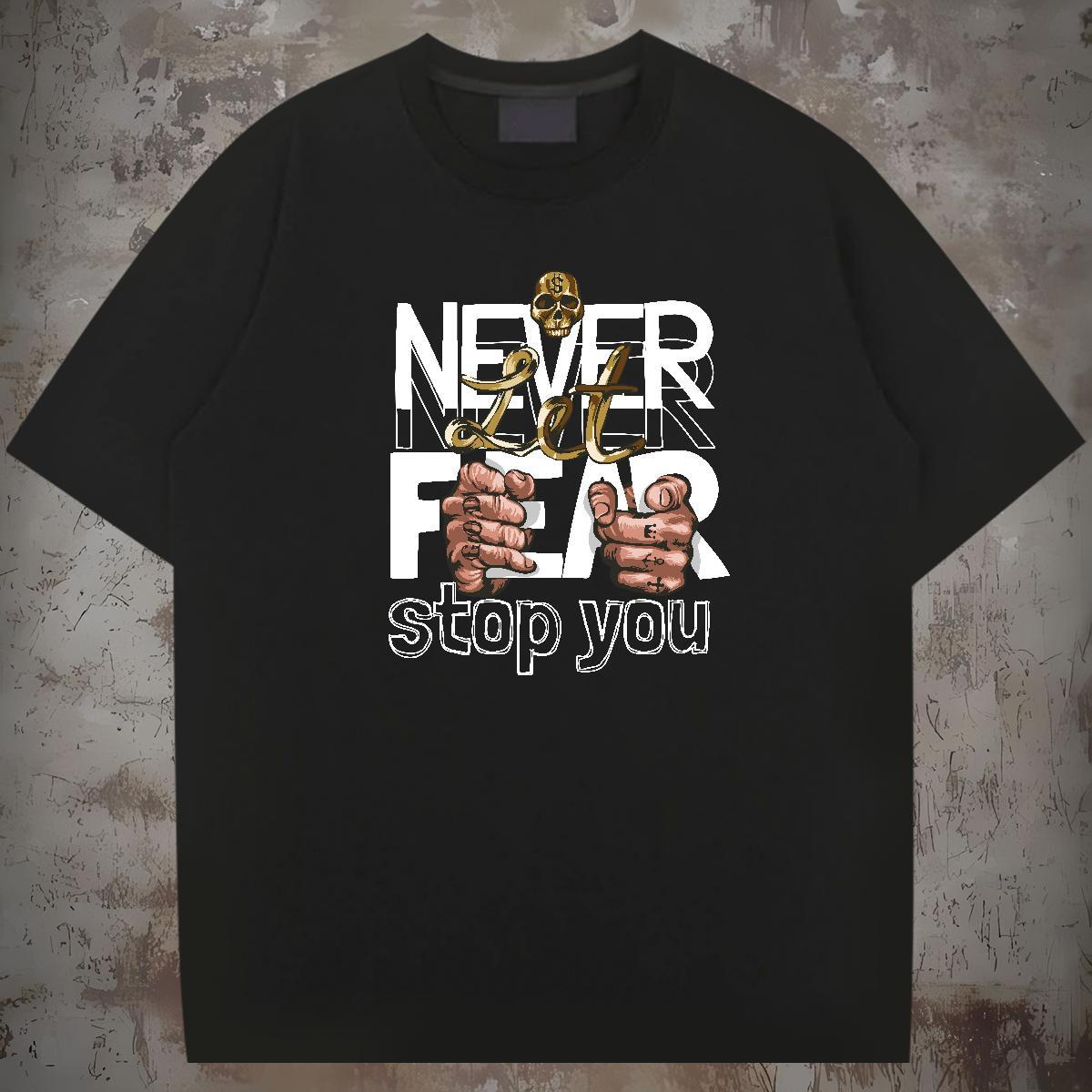 Cool Design hand- Mens T Shirts Street Wear Men Tops Tees 100% Cotton 230g Fashion New Crew Neck Oversized Tops Shirt