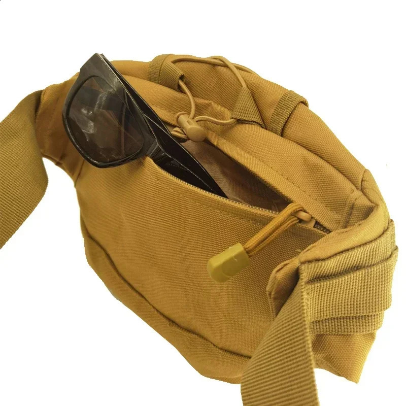 Mens tactical waist bag nylon hiking mobile pocket outdoor sports Molle hunting climbing camping belt 240821