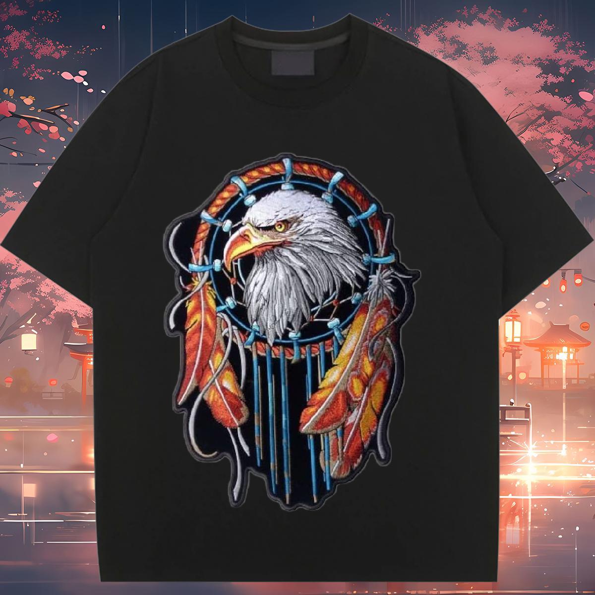 TOP Quality T-Shirts Breathable Short Sleeve 100% Cotton 230g Tshirt for Man Woman Black White eagle Beach Soft Tops Shirt