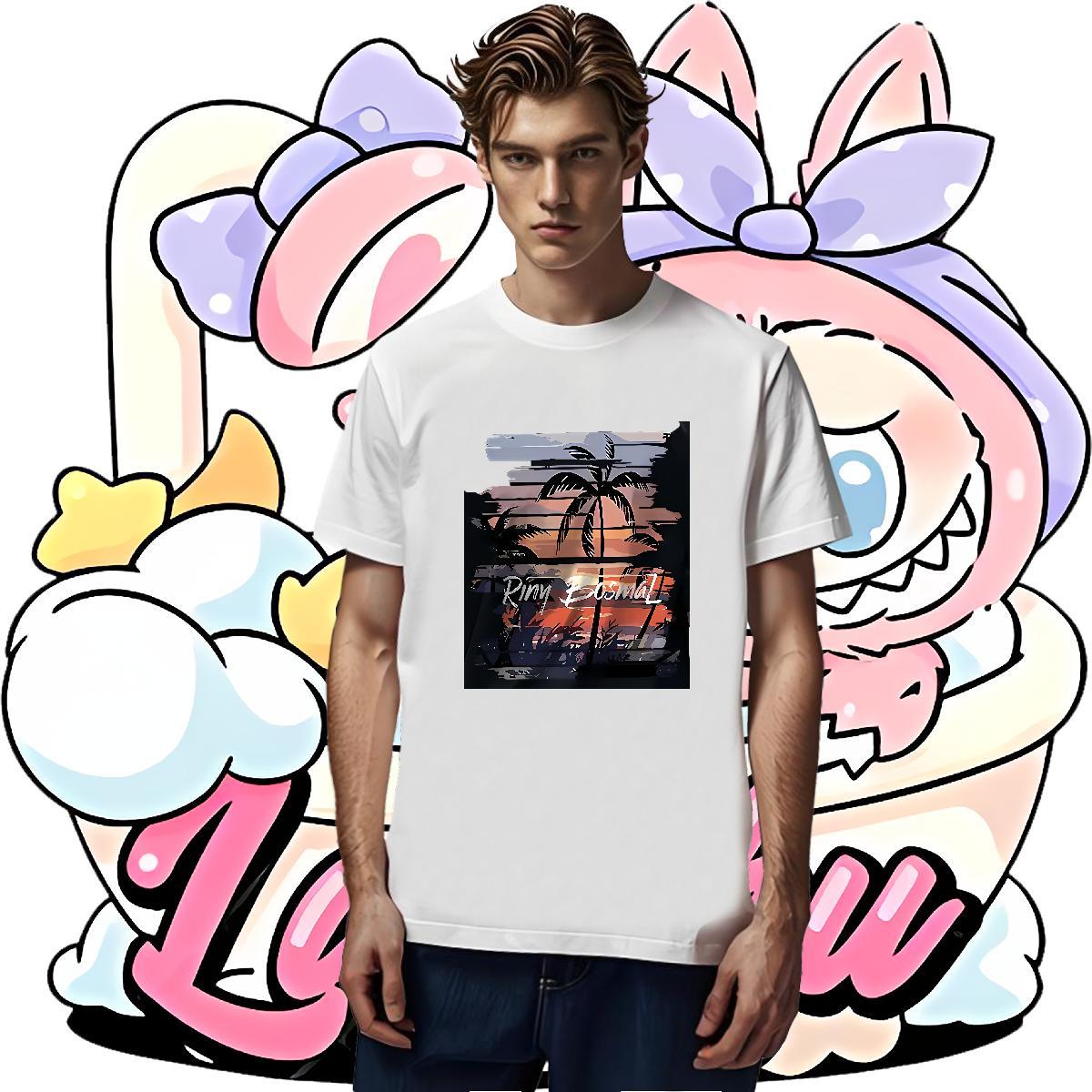 Unisex Mens Tshirts Spring Summer 230g Pure Cotton Skull Round Neck Short Sleeve scenery Man T Shirts New Designer Top Tees