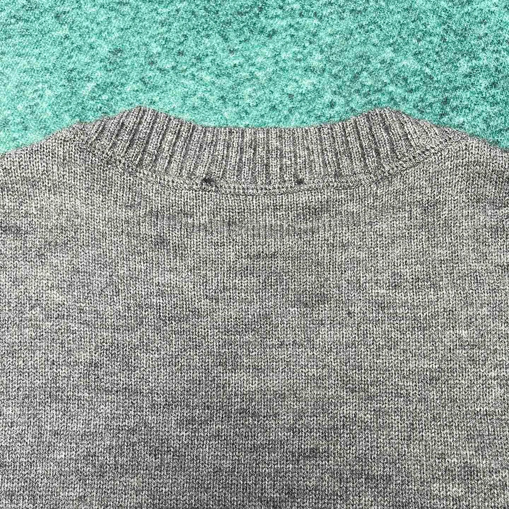 Mens letter jacquard n with original floral fashionable classic highquality wool y sweater jumper 240821