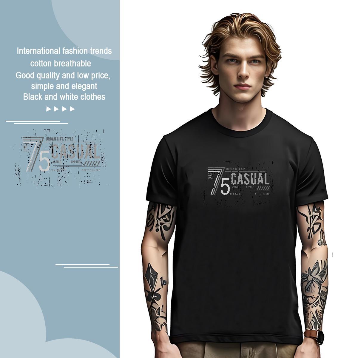 Brand letter Men T Shirts Spring Summer Men Tees 230g Cotton Classic Casual Breathable Short Sleeve DIY Logo Oversized Tees Shirts