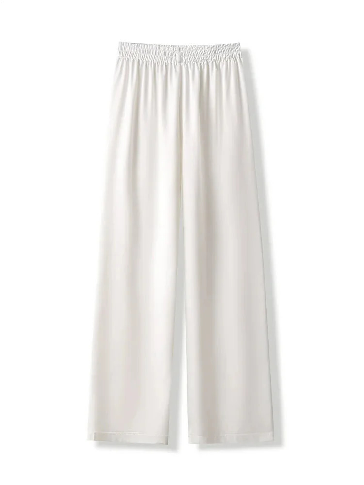 Korean Style Fashion Satin Wide Leg Pants Y2k Long Floor Casual Pants Womens Spring Summer Baggy Versatile Pants 240821