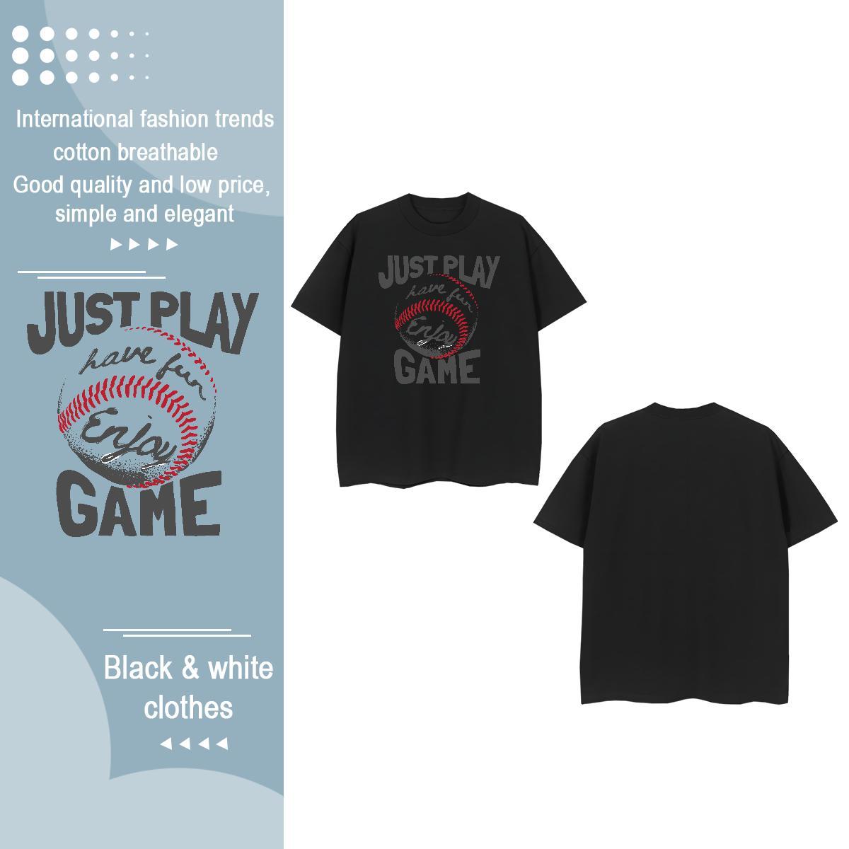 2024 Designer T shirt O-Neck Short Sleeve 100% Cotton 230g Women Tshirts DIY Logo basketball Street Wear Lady Clothes Shirt