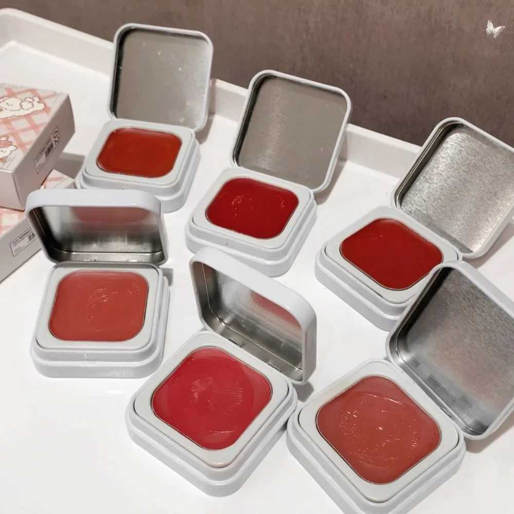 Multi-function B Cream Natural Cheek Face Rouge Cute Iron Box Ber Mud High Color Rendering Smooth Brightening Skin ToneXJ241225