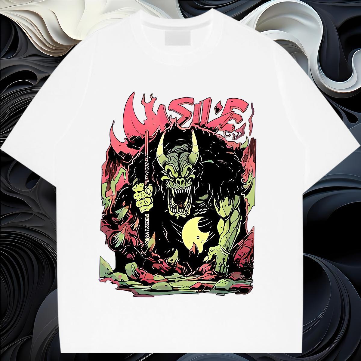 Nice Tshirt for Man Woman 230g Cotton scare Summer Casual T-Shirts for Women Short sleeve Soft Floral Print Wear