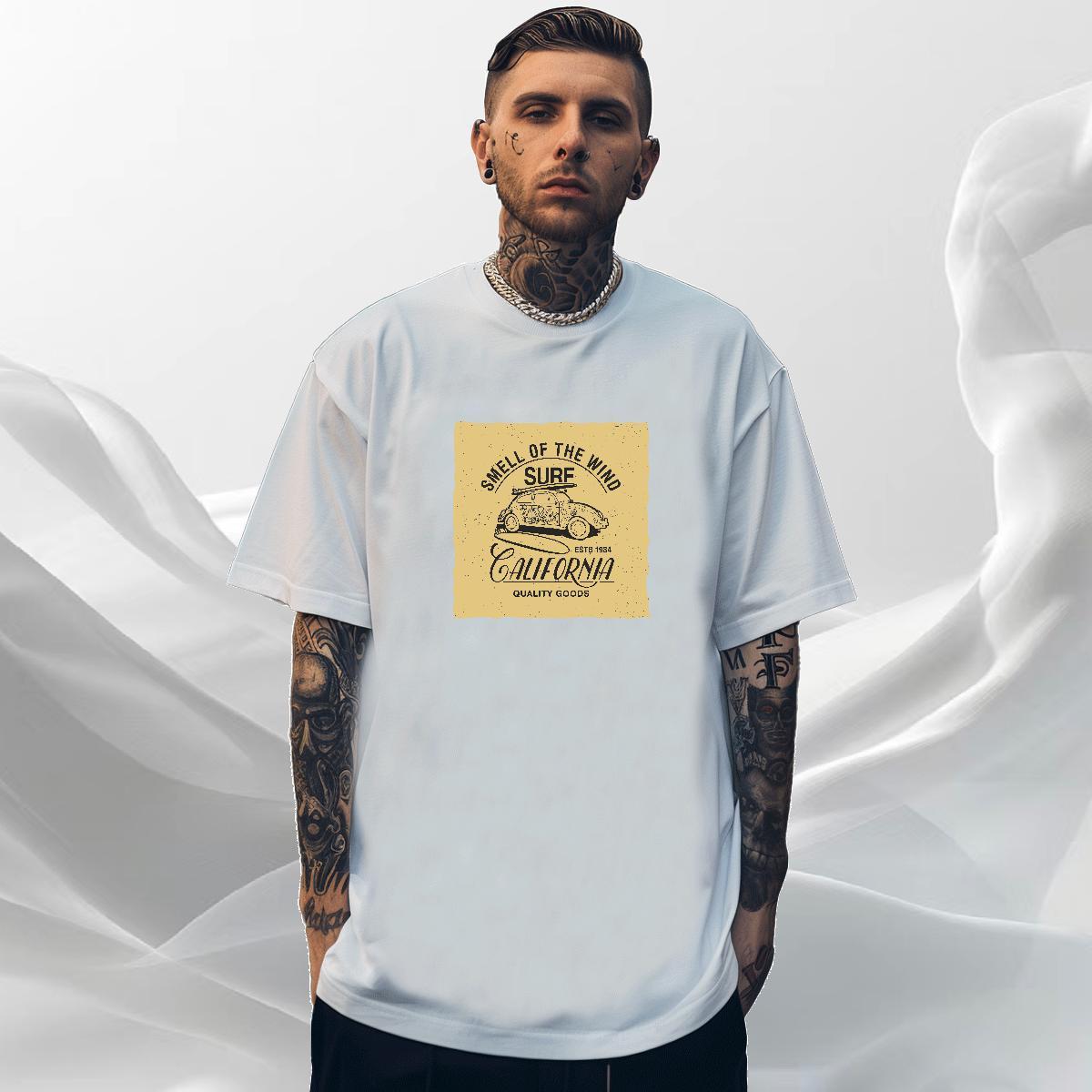 Brand Tshirt for Man Woman Outdoor 230g 100% Cotton Cartoon Print Short Sleeve Soft car T shirt Casual New Clothings