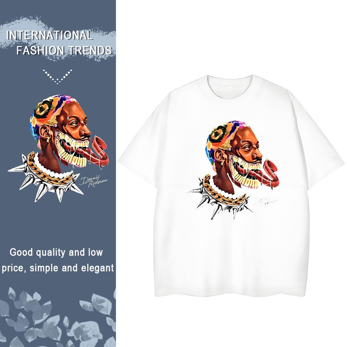 Fashion Casual T-Shirts 230g Pure Cotton Short sleeve Soft Sport scary Women Tees Comfortable Custom Printed Top Shirts