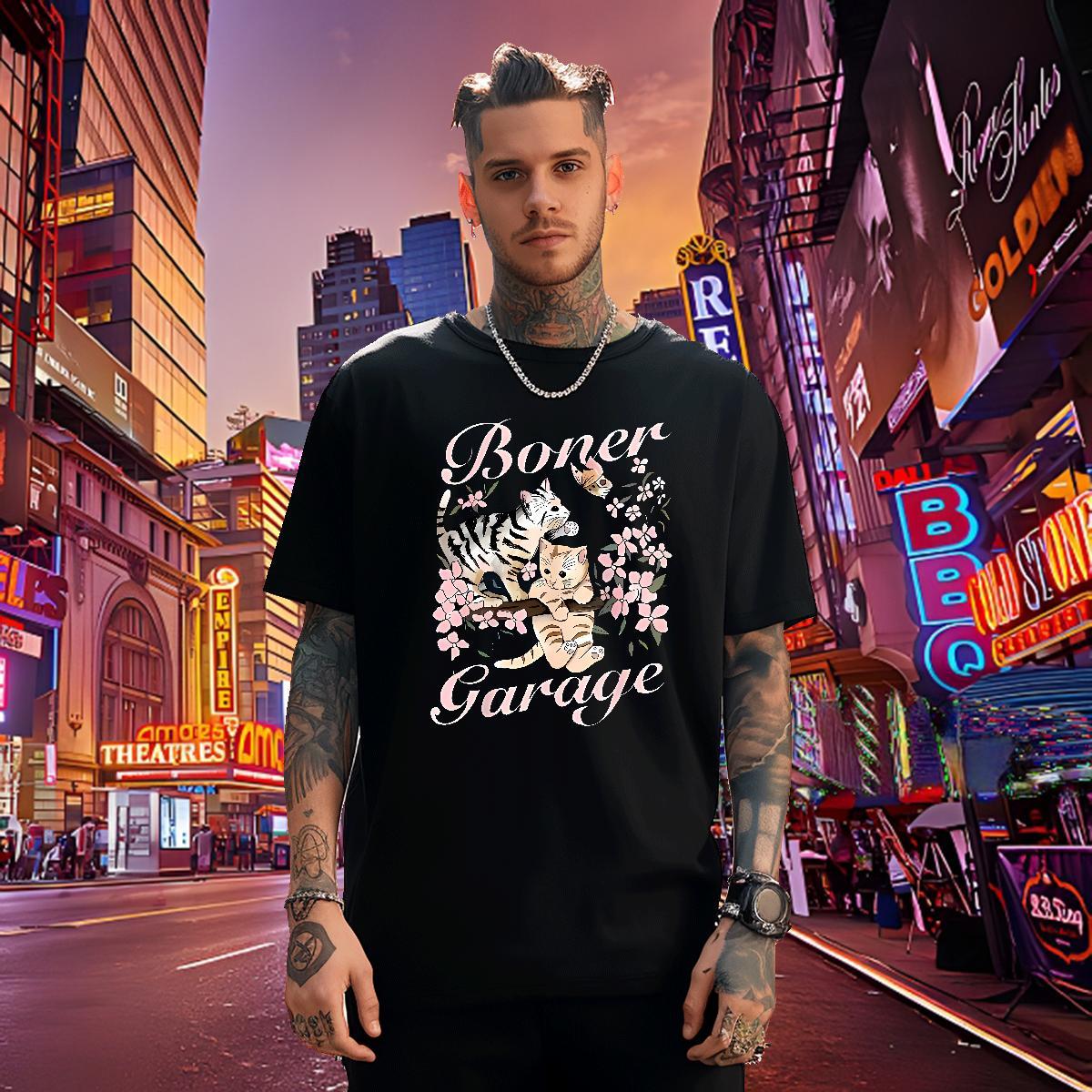 Cool T-Shirts for Men cat Breathable Soft Spring Summer Custom Big Size 230g 100% Cotton Men Tshirts 2024 Designer Tees