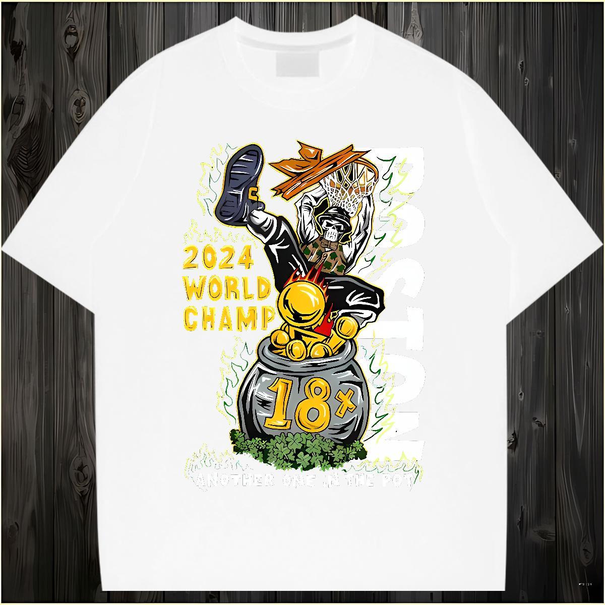 Classic skull Man T Shirts Street Tshirts 230g 100% Cotton Custom Breathable DIY Printed Tops
