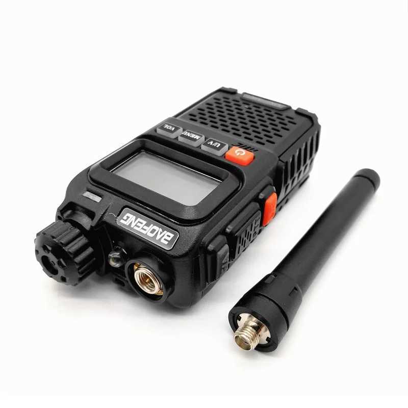 2PCS BAOFENG UV-3R PLUS Long Range Walkie Talkie Portable CB Radio Comunicador UHF VHF Ham Mini Radio Transmitter UV-3R+ Antenna M240821