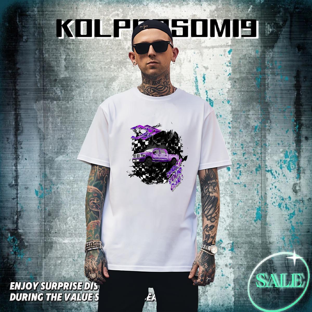 Brand Men Tops Tees Summer Casual 100% Cotton 230g Oversized Breathable Soft car T Shirts Men Wholesale Tops Shirt