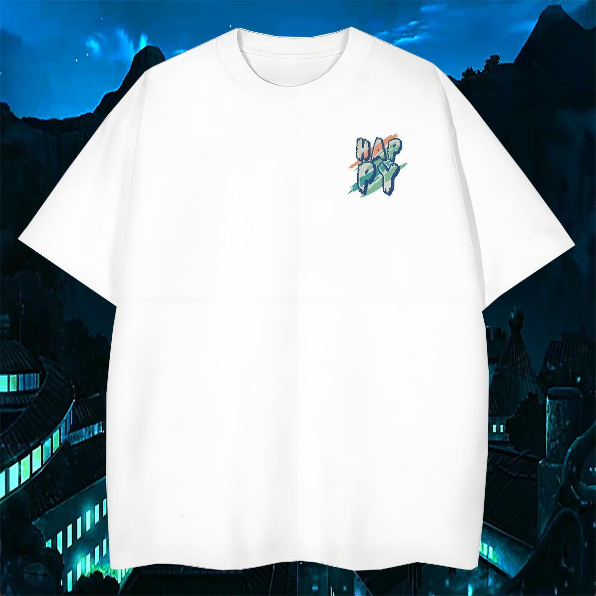 New Casual Tshirts happy Pure Cotton 100% Cotton 230g Man T Shirts Cool Design Plus Size Custom Tops