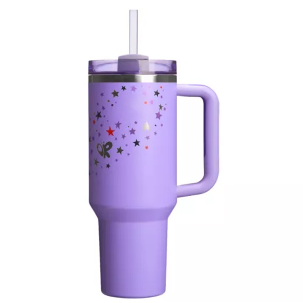 40Oz Tumbler With Lid & Straw | Stainless Steel Vacuum Cup For Travel
