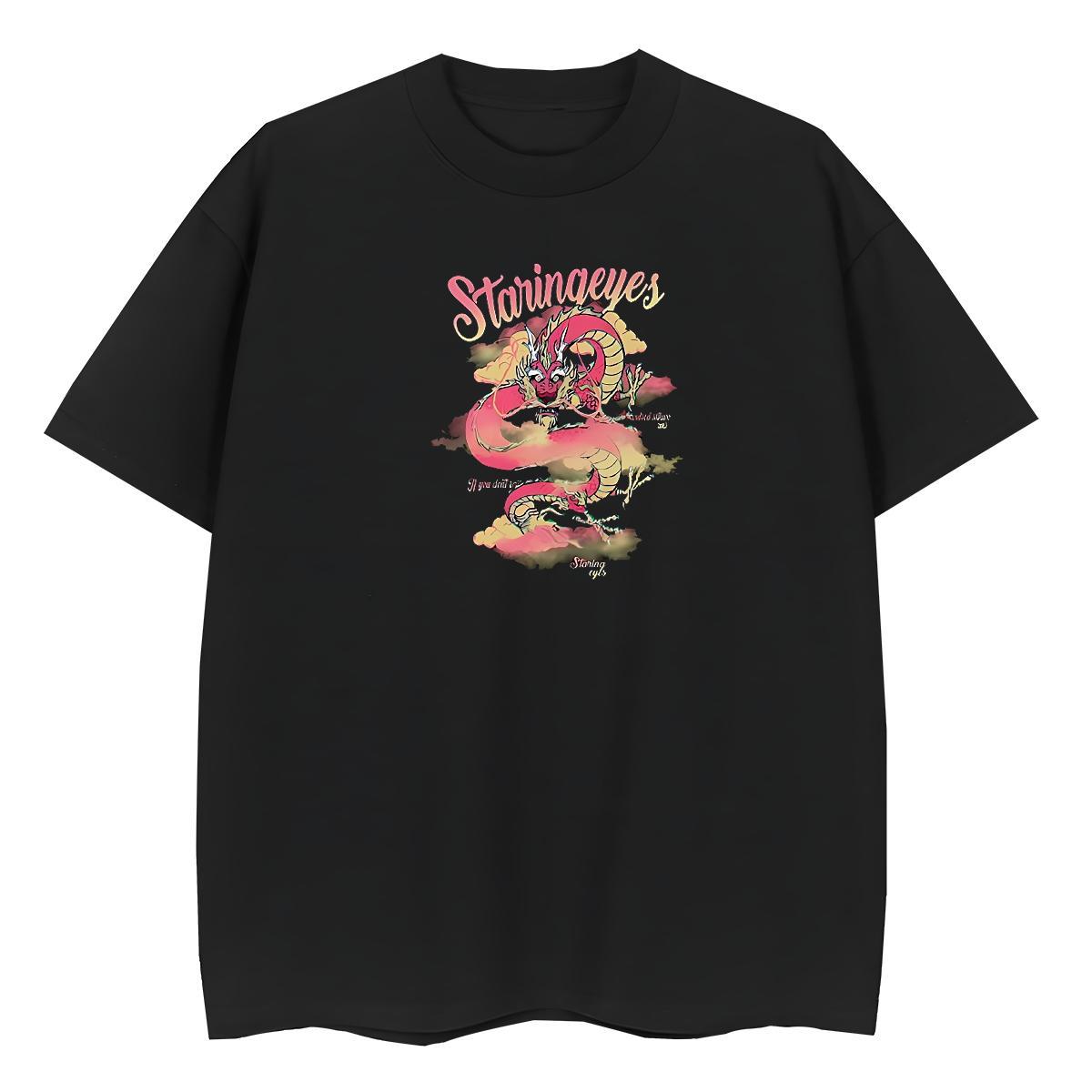 Stylist Womens T Shirts 230g Cotton Breathable Spring Summer dragon Women Tees Popular Customized Print Tops