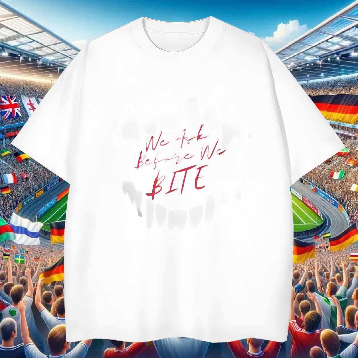 Classic Mens T Shirts 230g 100% Cotton letter Spring Summer Cartoon Print O-Neck Short Sleeve Tshirt for Man Woman 2024 Wear