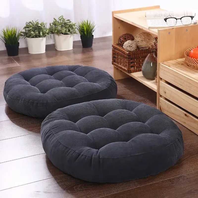 Round Oversized Floor Seat Pillow for Adults Kids Tatami Floor Pillow Thick Cushions Seating Pillow Seat Mat Pad Balcony CushionXJ240821