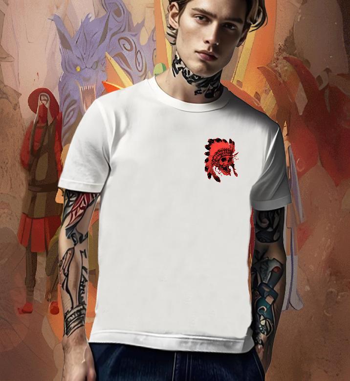 2024 Summer Home Outdoor Men Tops Tees skull Breathable Short Sleeve 230g Pure Cotton Mens T Shirts Loose Fit Custom Big Size Wear