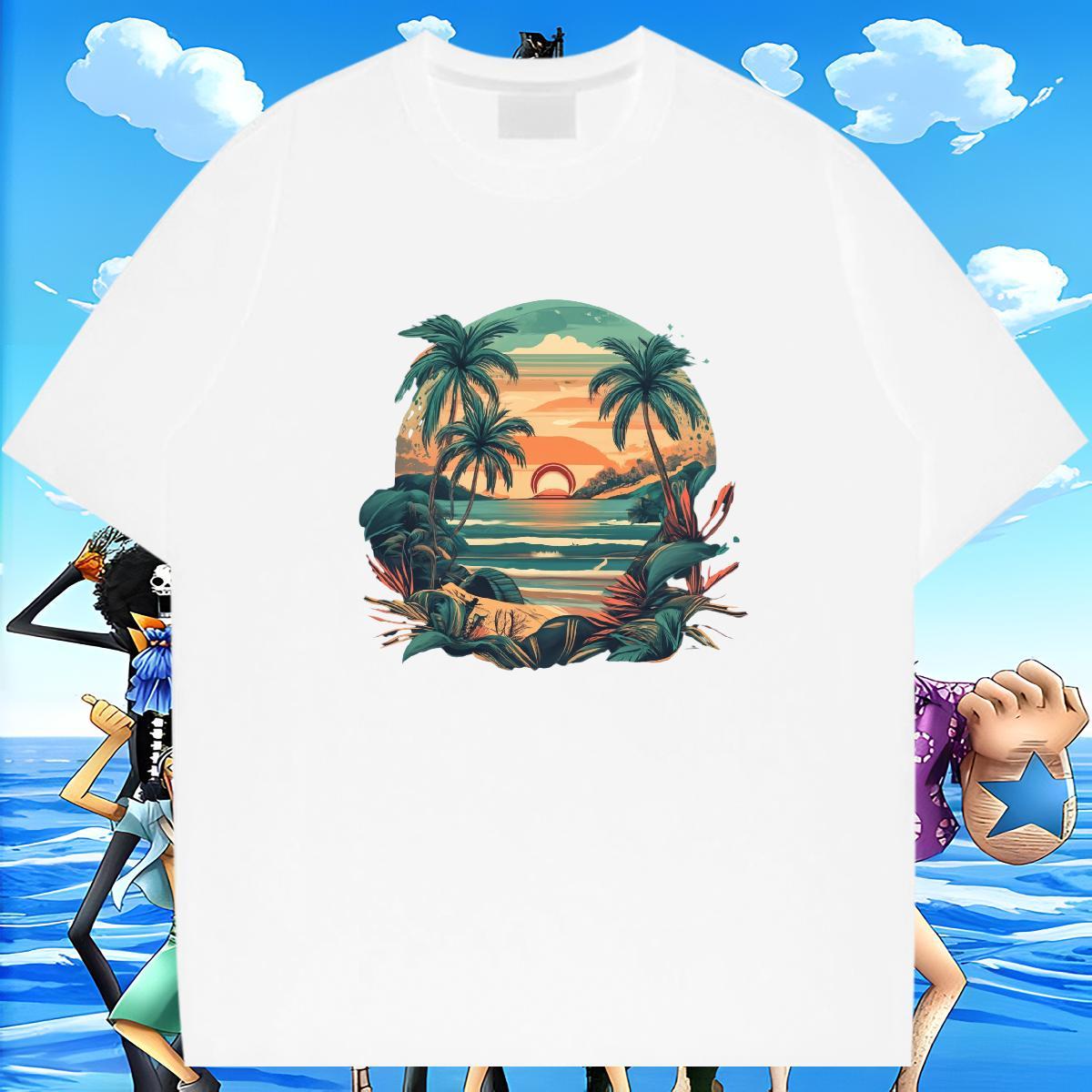 Brand Couples T Shirts High Street Hip Hop 230g Cotton DIY Logo Oversized Short Sleeve O-Neck beach Men T Shirts Factory Direct Clothings