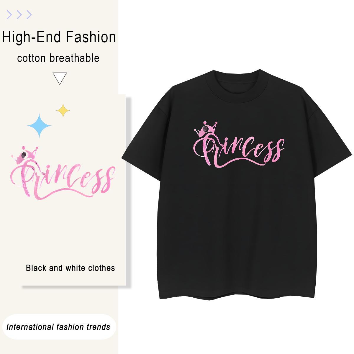 Unisex Women Tees 230g Pure Cotton letter Sports Casual T-Shirts Breathable Crew Neck Plus Size Custom Tee Shirt