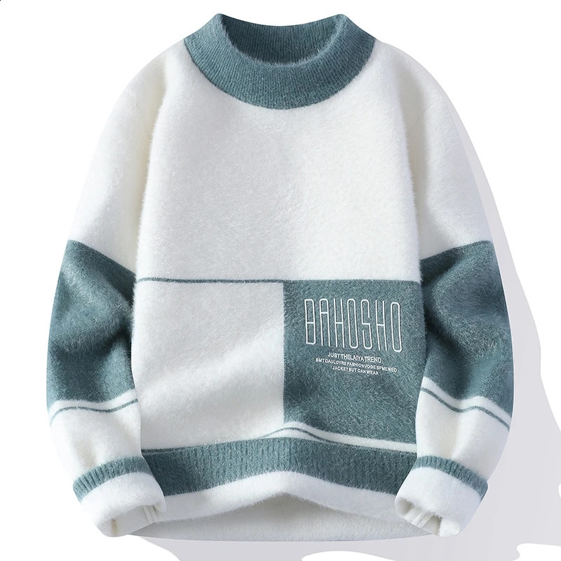 Arrival Winter Round Neck Mens High Quality Sweater Autumn Fashion Pullover Wool 240821