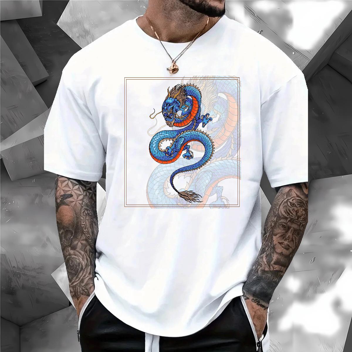 Soft fierce T Shirts Men Daily Wear Men Tshirts 230g Pure Cotton Classic Casual Short Sleeve O-Neck Custom Anime Tops Tees